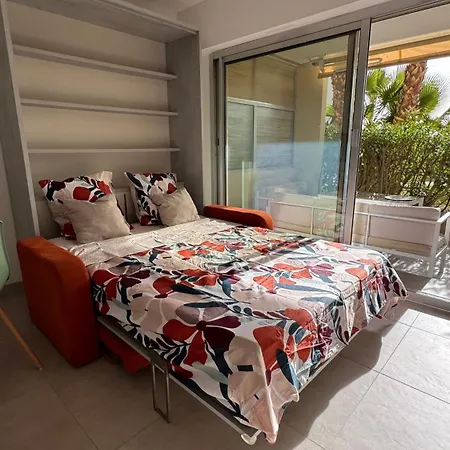 T2 Cosy En Bord De Avec Terrasse, Piscine Et Parking Apartmán Antibes