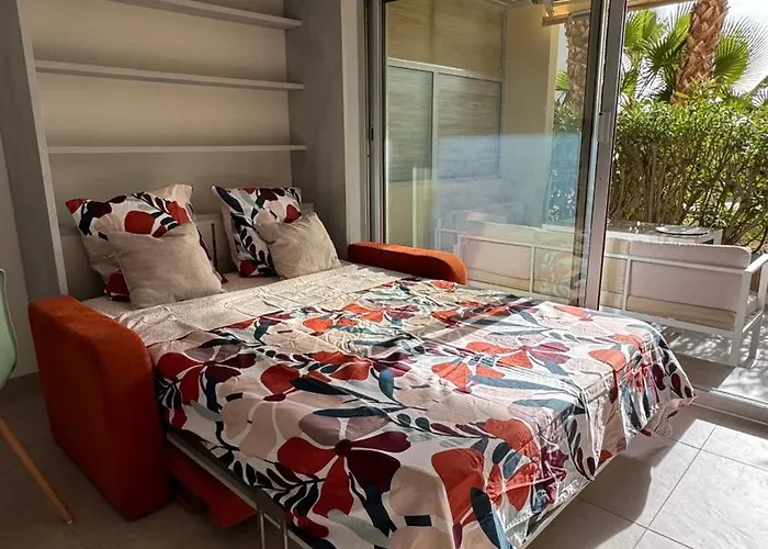 T2 Cosy En Bord De Avec Terrasse, Piscine Et Parking Lägenhet Antibes